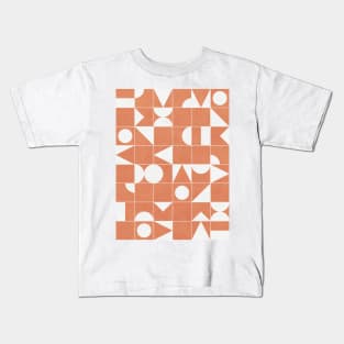 My Favorite Geometric Patterns No.14 - Coral Kids T-Shirt